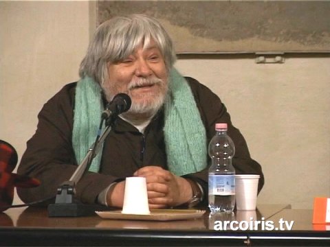 28 gennaio 2006, Bologna: il prof. Giorgio Celli al tavolo dei relatori