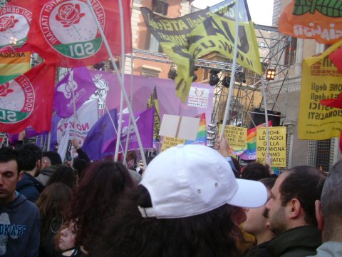 10 marzo 2007, Roma: Partecipazione manifestazione “Diritti ora!”