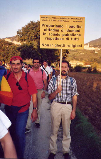 14 ottobre 2001: Martino Rizzotti ad Assisi