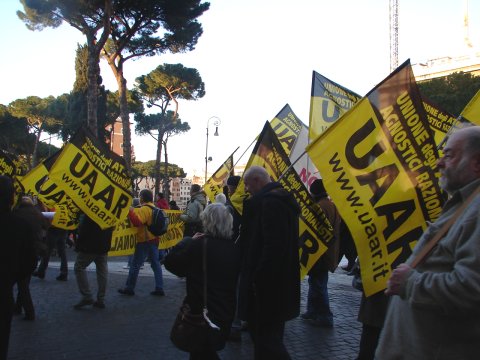 9 febbraio 2008, Roma: Partecipazione manifestazione NO-VAT