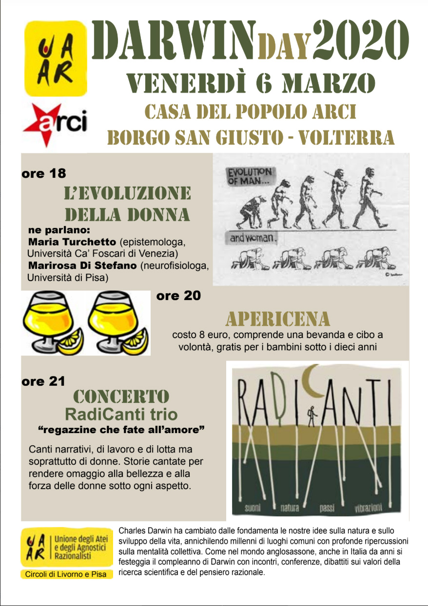 Volterra, incontro Darwin Day