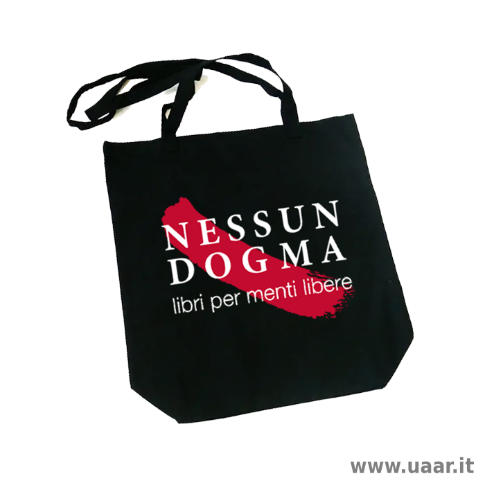 Borsa di tela nera Nessun Dogma, Shop